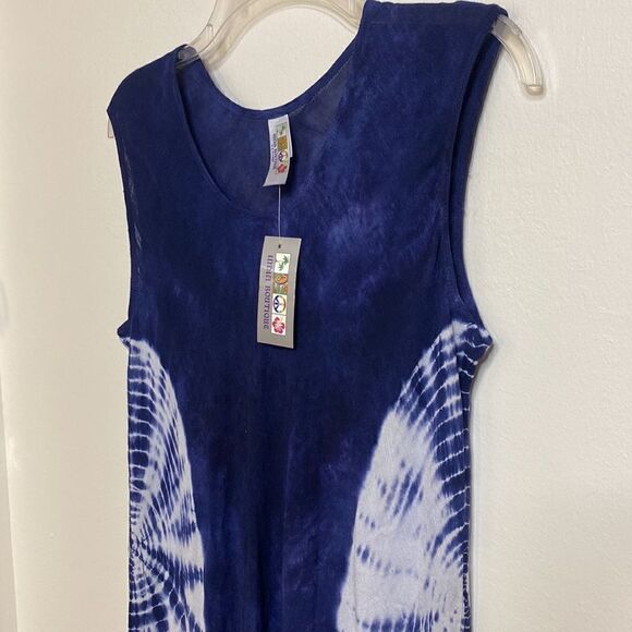 Tie Dye Breezy Lightweight Tank Style Top - Picture 2 of 9